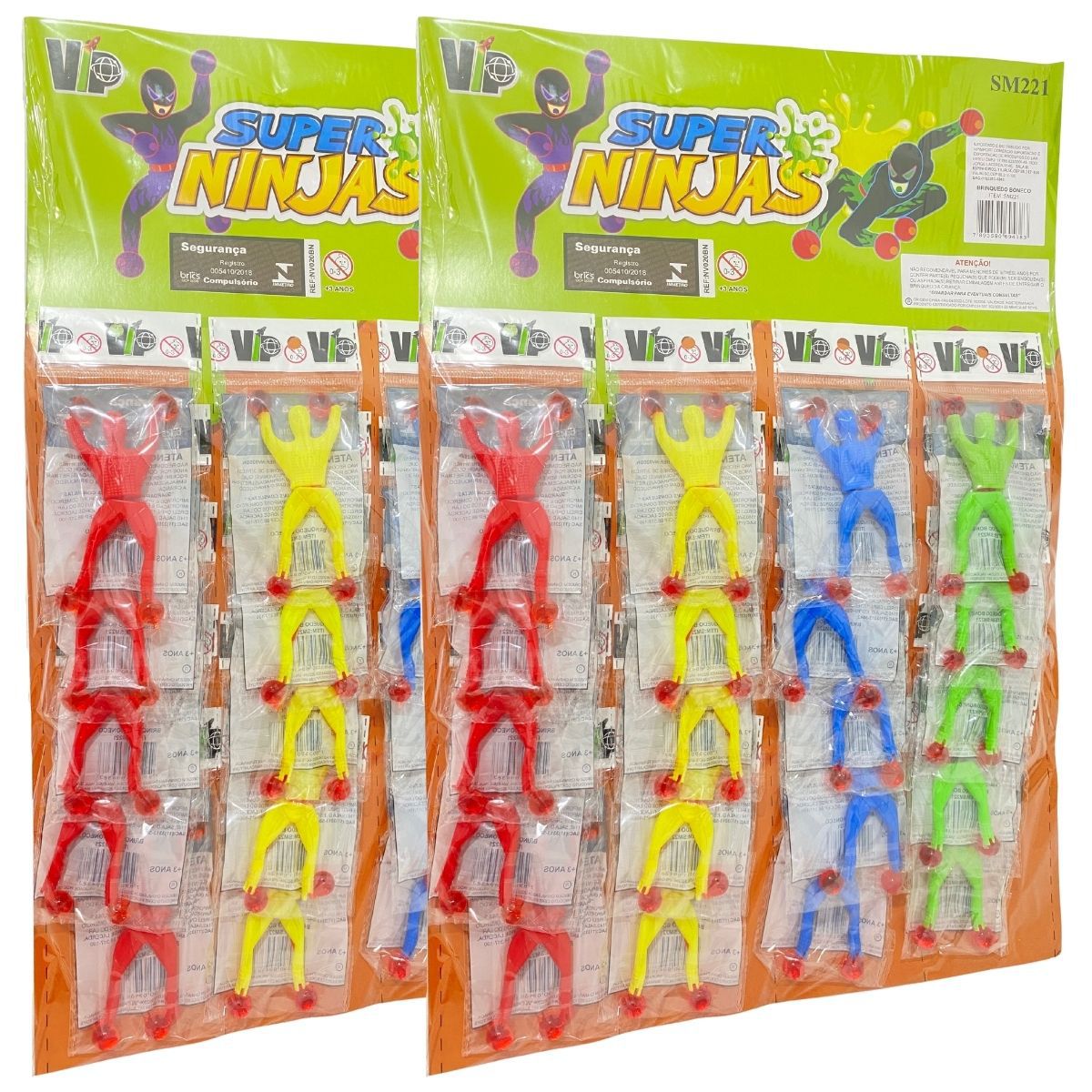 Kit Bonecos Que Gruda Parede E Vidro Ninja De Brinquedo F