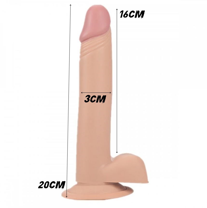 Lifelike Realistic Dildo P Nis Real Stico Em Cyber Skin Ventosa