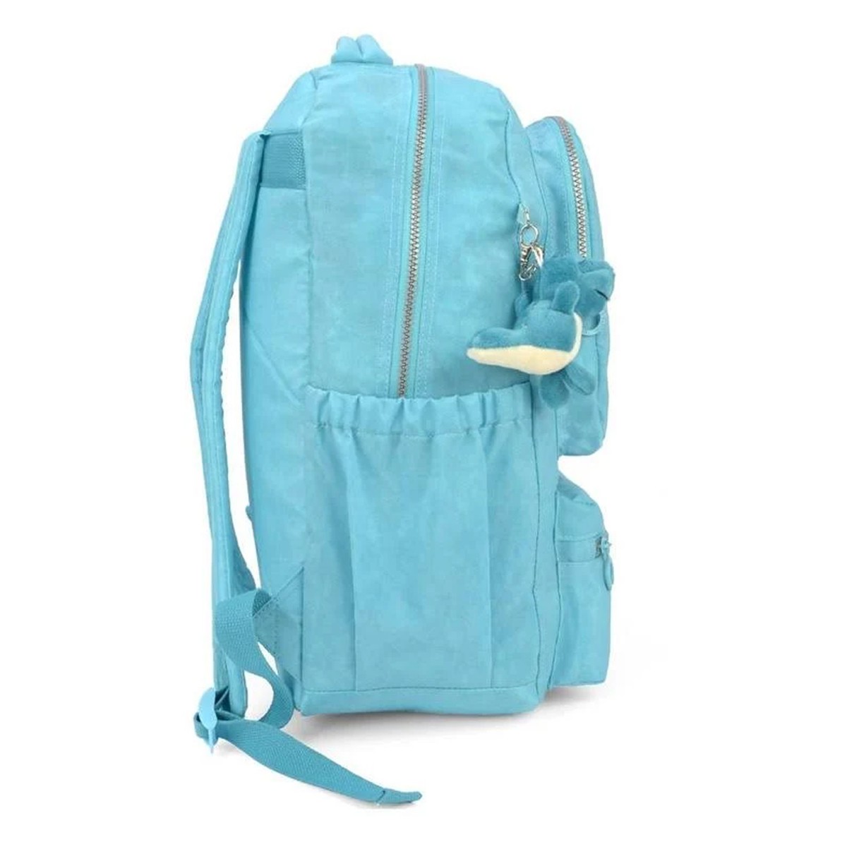 Mochila Notebook Up You Crinkle Chaveiro Pel Cia Dino Turquesa