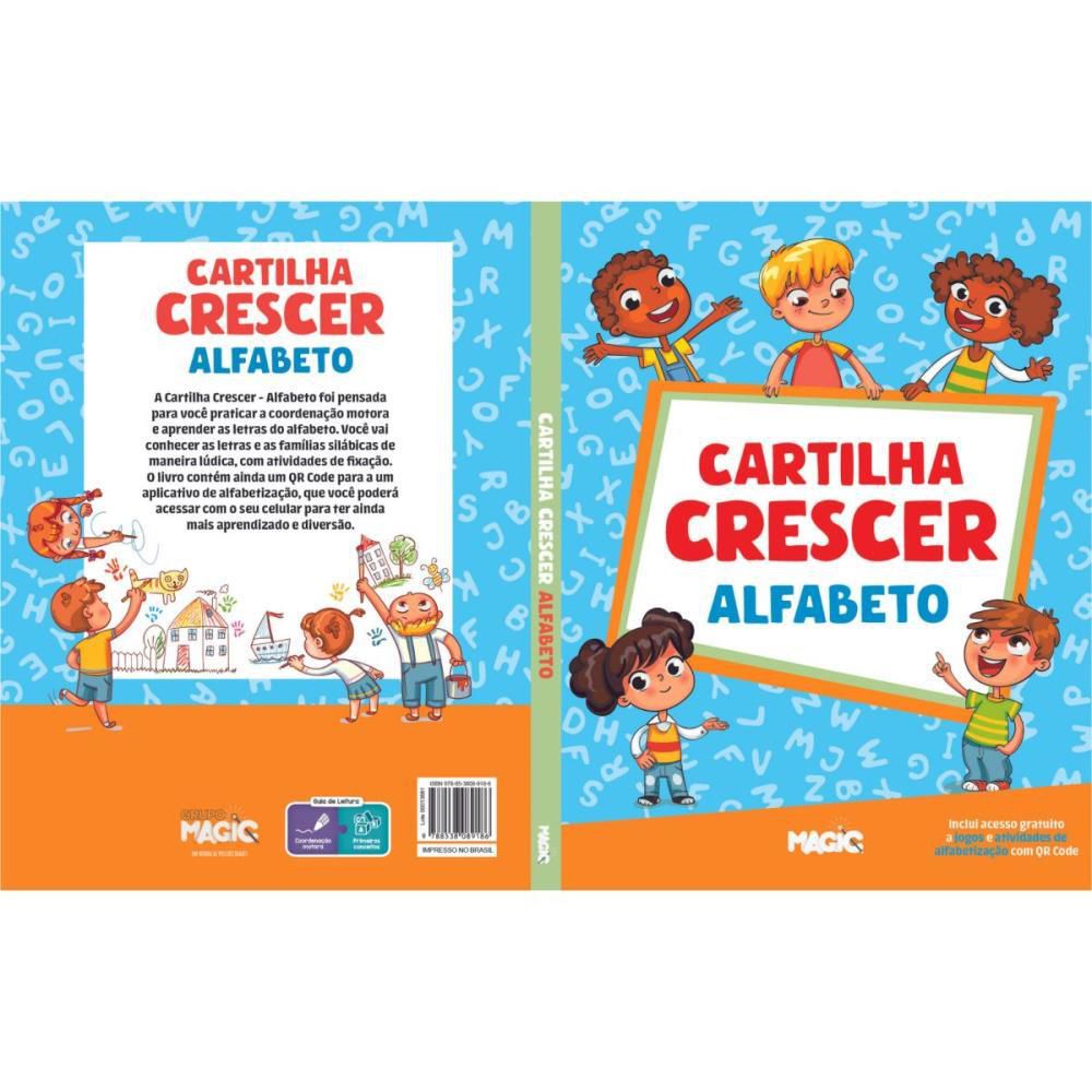 Livro Cartilha Cartilha Crescer Alfabeto 128P Digital Conveniência