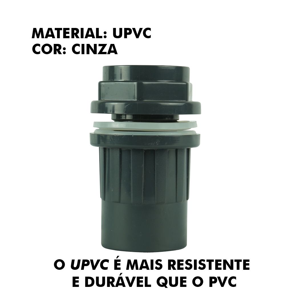 Dreno Luva Sold Vel Upvc Cinza Mm Onda Sports Pesca Sub