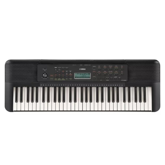 Teclado portátil Yamaha PSR e283 para iniciantes preto Casadei