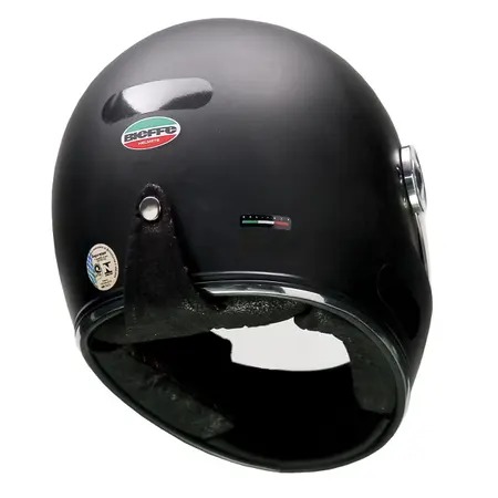 Capacete Bieffe Uno Eternal Preto Branco Fosco Xaparral The King Of