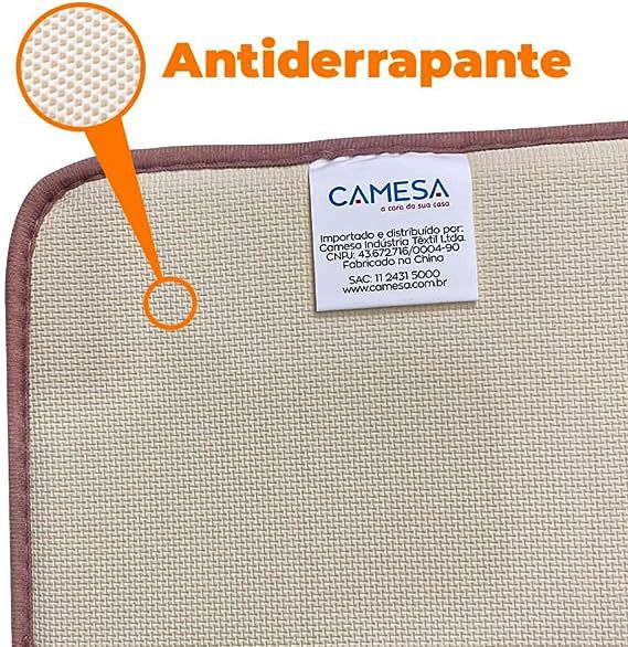 Tapete De Banheiro Super Soft X Macio Rose Camesa