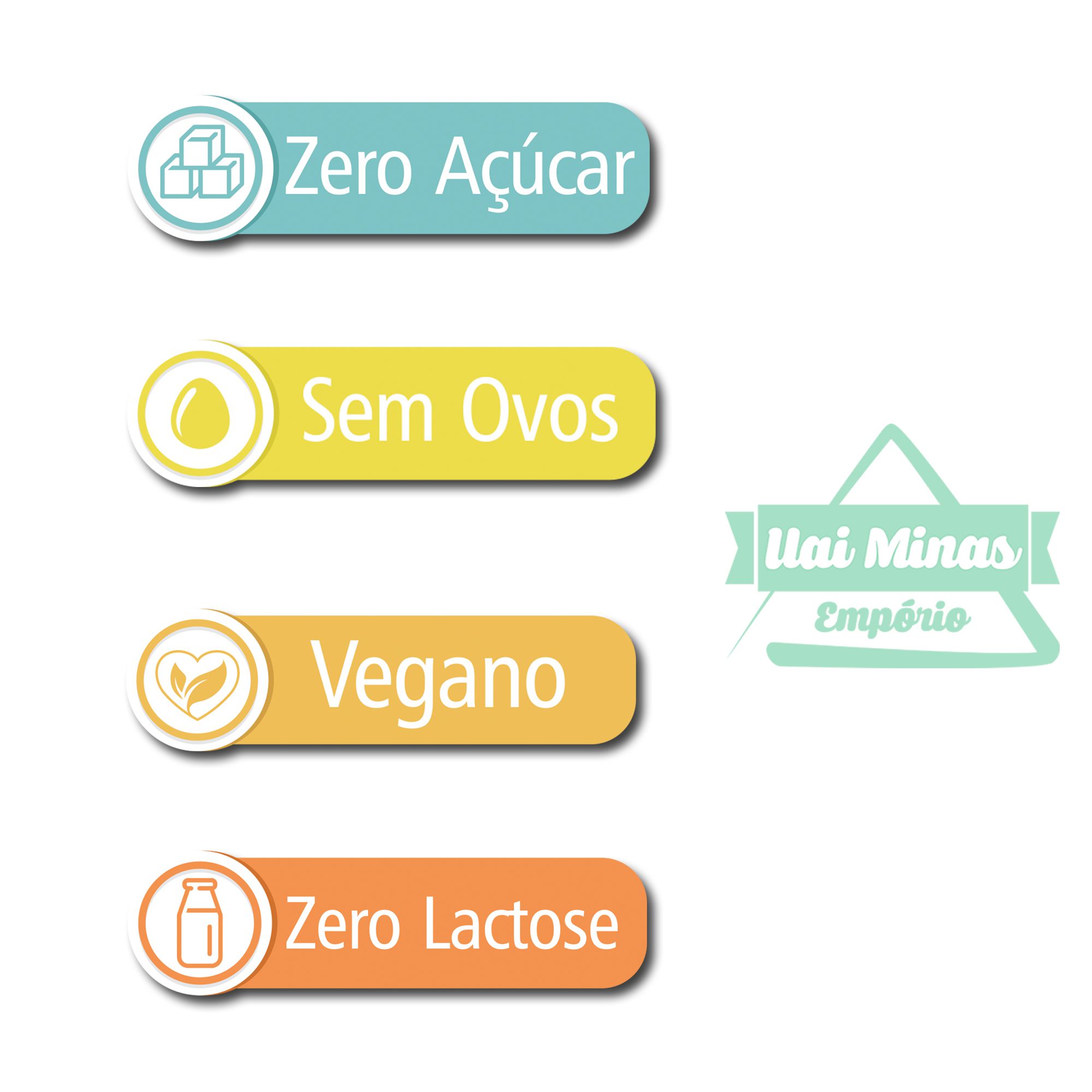 Pão de Mel ZERO Açúcar coberto Chocolate 80g Vegano Sem Lactose