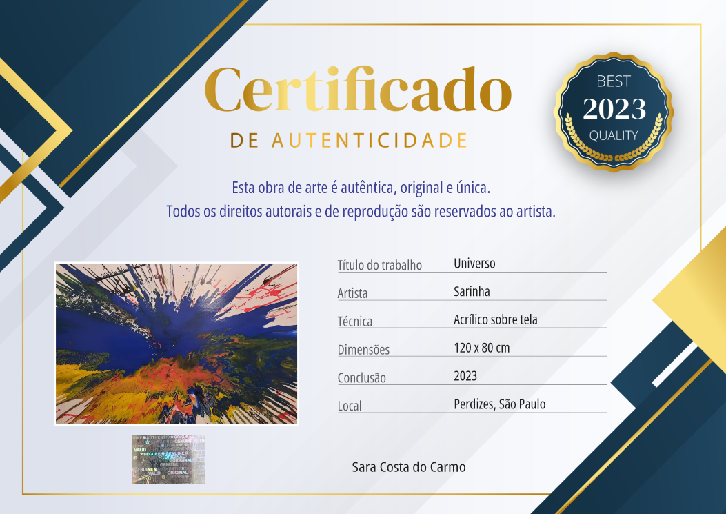 Certificado De Autenticidade Perdizes Art