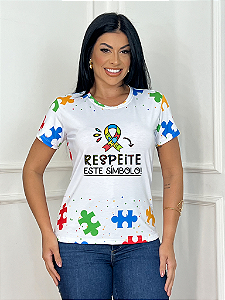 Tshirts feminina poliéster Símbolo do Infinito Autismo Fênix Tshirts