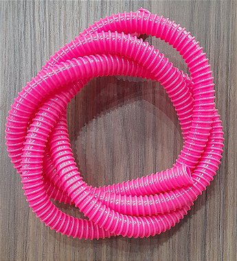 MANGUEIRA PLASTICA HELIX ROSA/BRANCO
