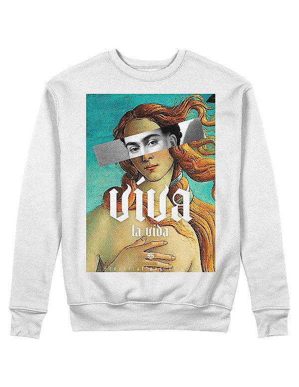 Moletom Frida Kahlo Viva La Vida Sensorial Camisetas Exclusivas