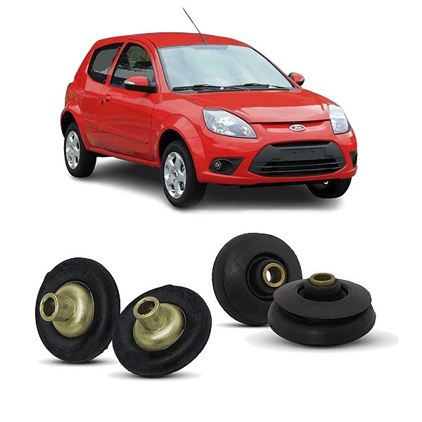 Par Kit Calço Superior Prato Mola Suspensão Dianteira Traseira Ford Ka