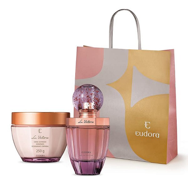 Kit La Victorie Eudora Eau De Parfum 75ml Creme Acetinado 250g