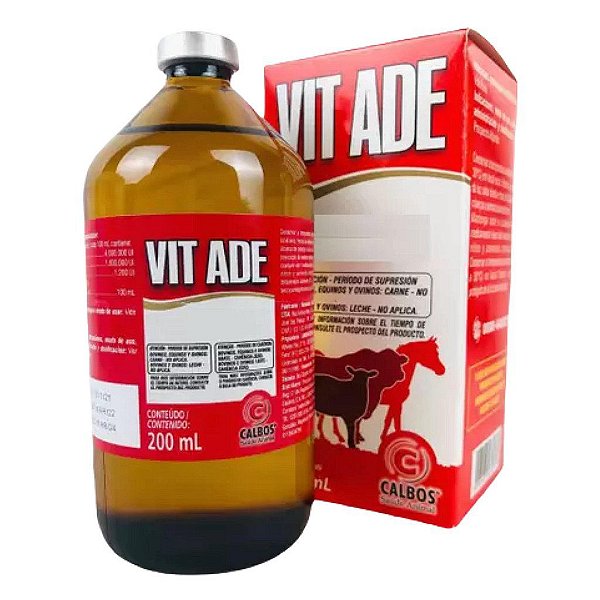 Vit Ade 200 mL Calbos Kajavet Farmácia Veterinária