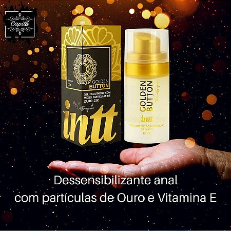 INTT GOLDEN BUTTON BY CASTROPIL SEXO ANAL SEM DOR ANESTÉSICO ANAL