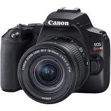 Câmera Digital Canon Preto 24.1mp - Eos Rebel Sl3 | 18-55mm