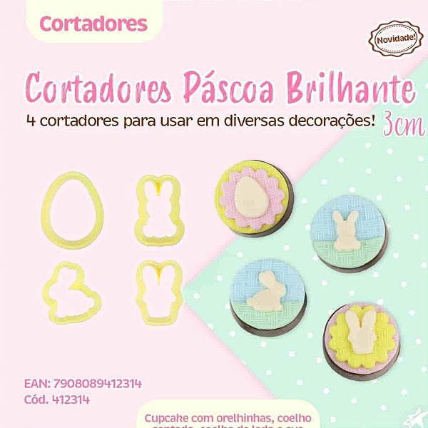 Kit Cortadores P Scoa Brilhante Pe As Bluestar Compre Na Merc