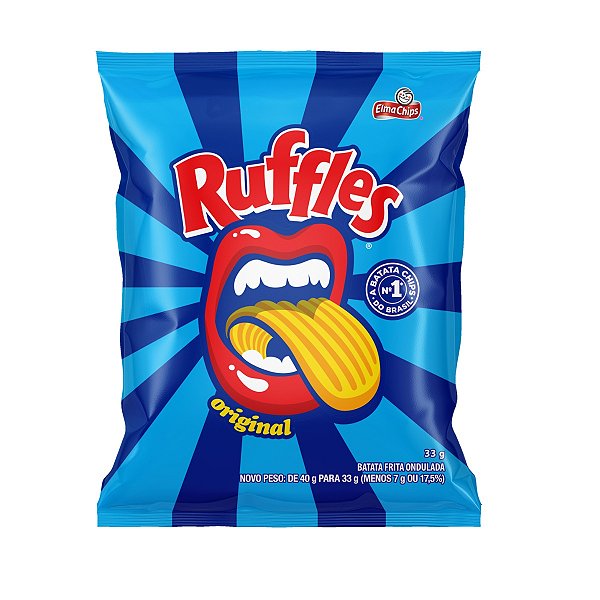 Salgadinho Ruffles Sal 33g Elma Chips Mercadoce Doces Confeitaria