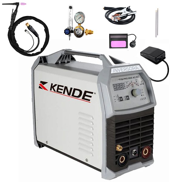 Inversor Solda Kende Tig-Pro200A Protocolo Dentário 220v St2