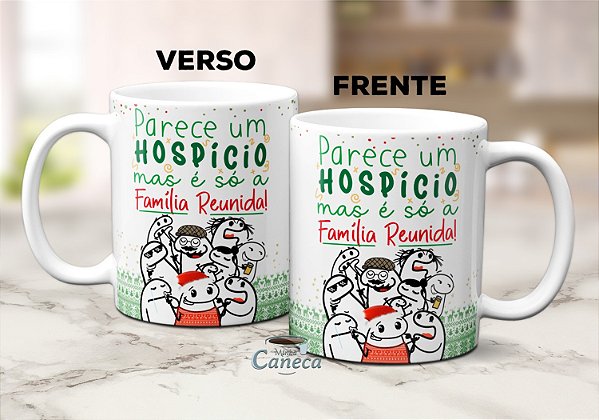 Caneca Flork De Natal Parece Hosp Cio Mas Fam Lia Reunida Minha Caneca