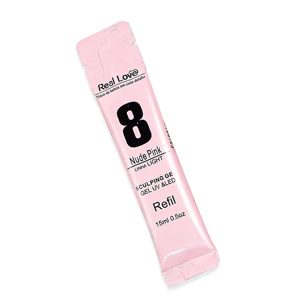 SACHE GEL REAL LOVE 8 NUDE PINK Atacadão dos esmaltes