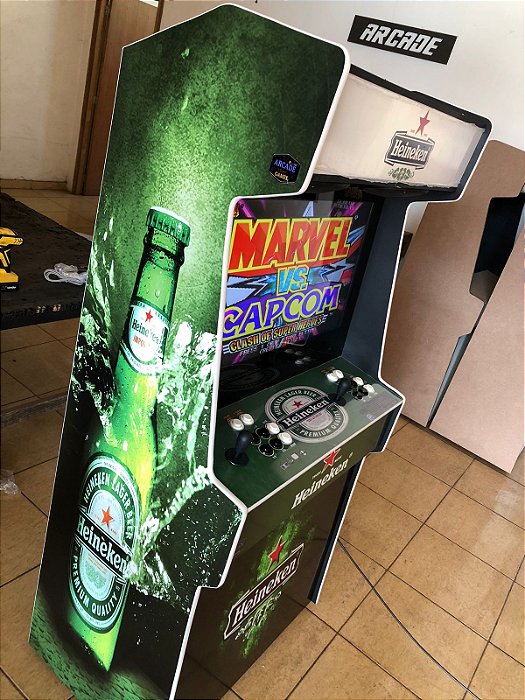 Arcade Fliperama Multijogos Polegadas Slim Heineken Arcade Play