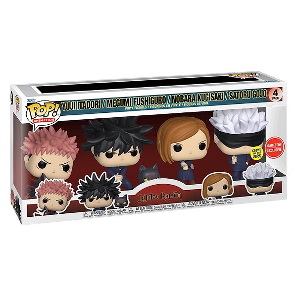 Funko Pop Jujutsu Kaisen Yuji Megumi Nobara Satoru Pack Original