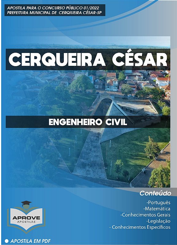 Apostila Cerqueira C Sar Engenheiro Civil Aprove Apostilas