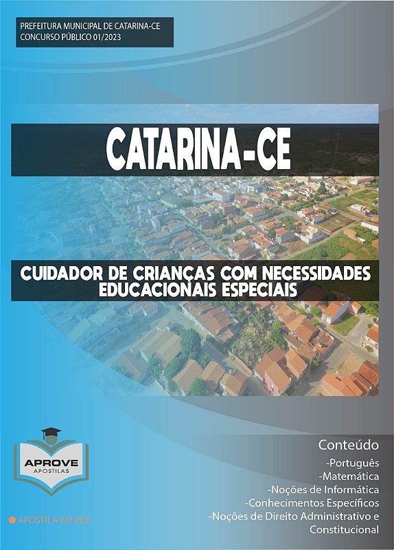 Apostila Catarina Cuidador De Crian As Necessidades Educacionais