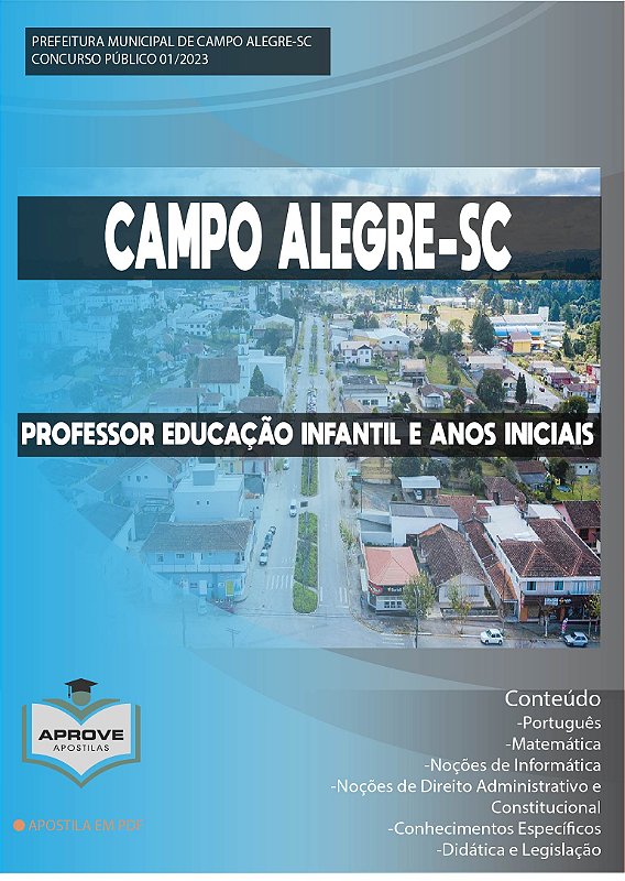 APOSTILA CAMPO ALEGRE PROFESSOR EDUCAÇÃO INFANTIL E ANOS INICIAIS