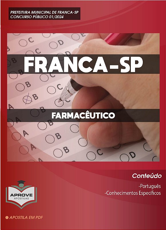 APOSTILA FRANCA FARMACÊUTICO Aprove Apostilas