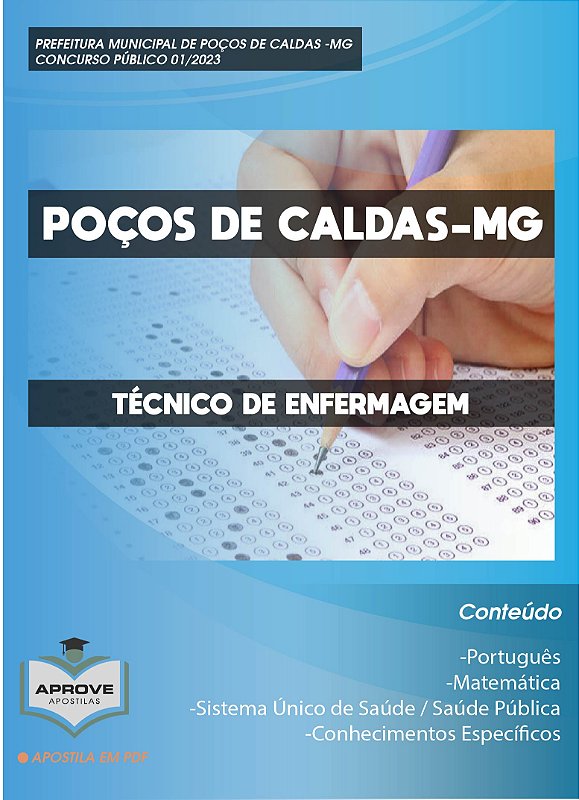 Apostila Po Os De Caldas T Cnico De Enfermagem Aprove Apostilas