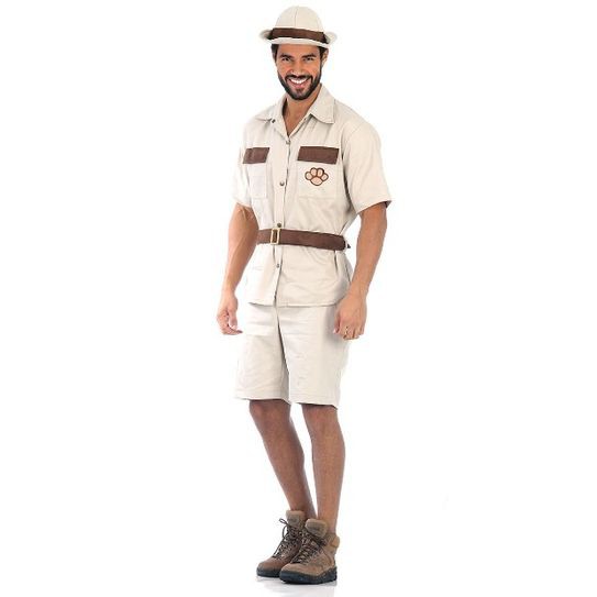 Fantasia Safari Masculino Adulto Fantasia Bh