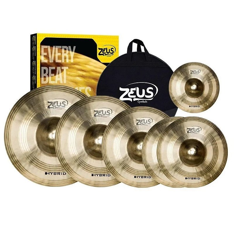 Kit Set Prato Zeus Hybrid Set E 10065 Loja De Instrumentos Musicais