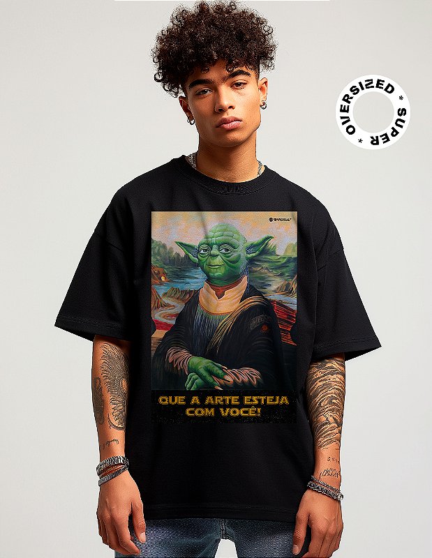 Camiseta Oversized Super Yoda Lisa Sensorial Camisetas Exclusivas