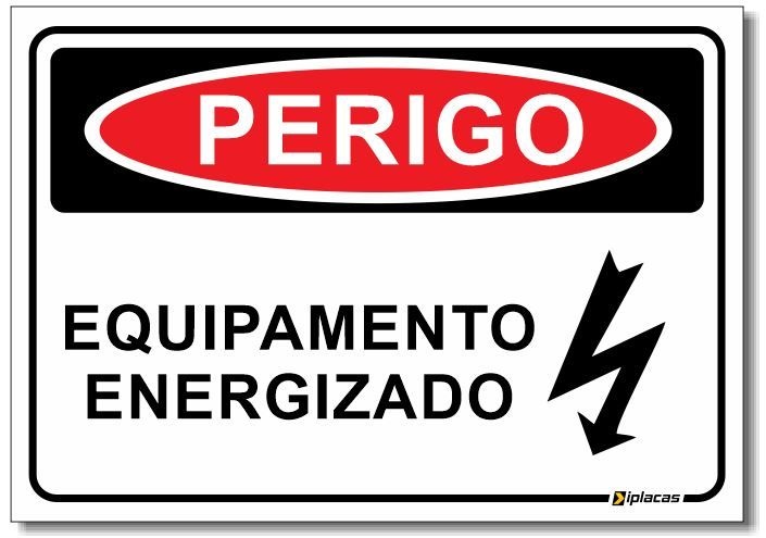 Perigo Equipamento Energizado Iplacas Sinaliza O