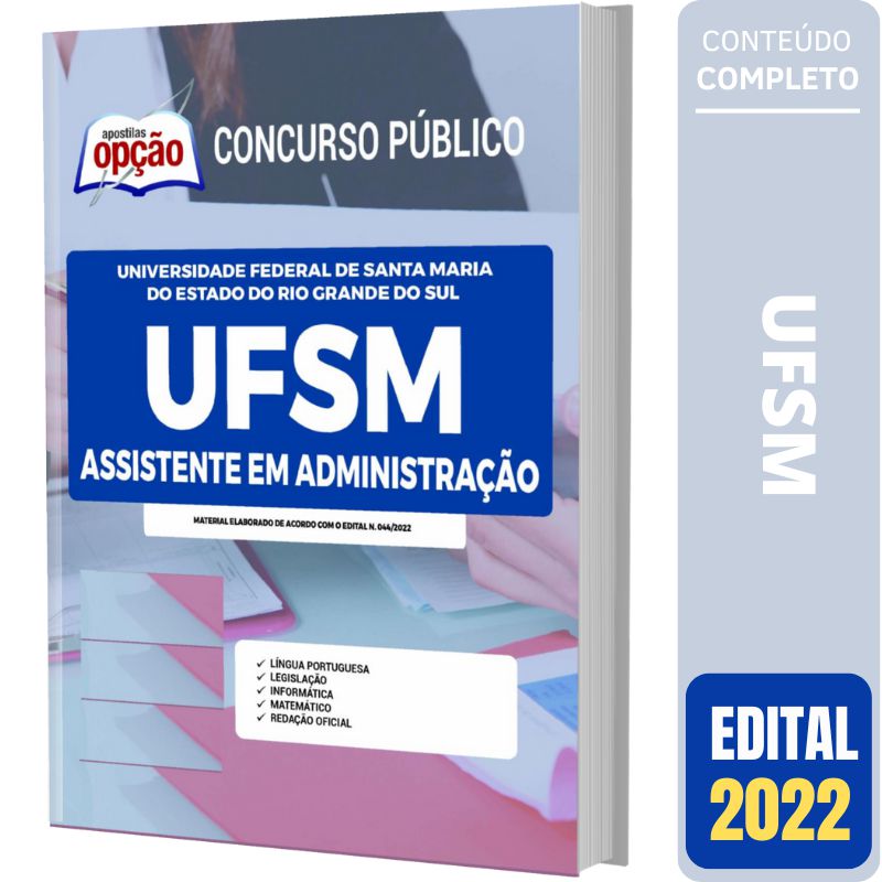 Apostila Concurso Ufsm Assistente Em Administra O Solu O Cursos E