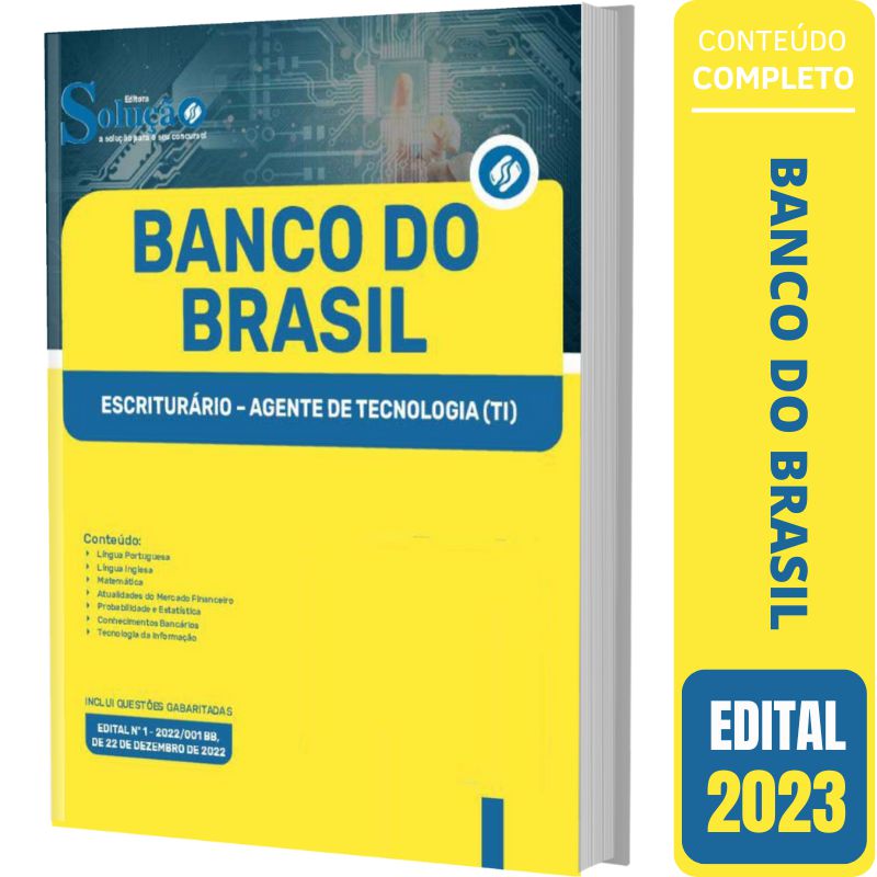 Apostila Banco Do Brasil Escriturário Agente Tecnologia Solução