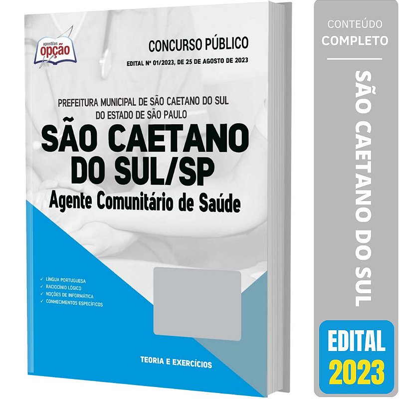 Apostila São Caetano do Sul SP 2023 Agente Comunitário Saúde