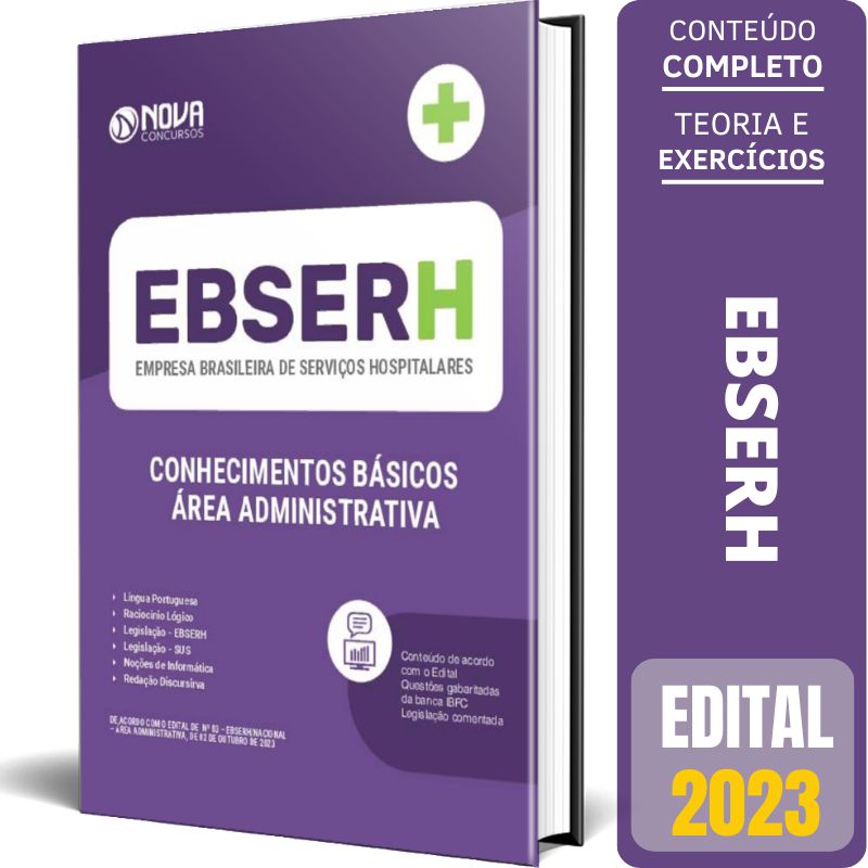 Apostila EBSERH 2023 Conhecimentos Básicos Área Administrativa