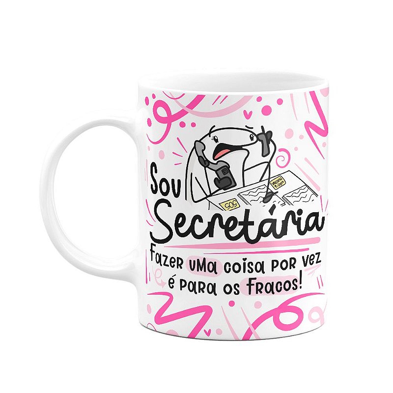 Caneca Flork Profiss Es Sou Secret Ria Fun Geek Store