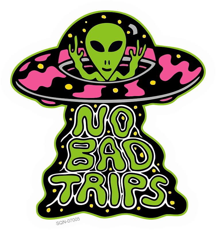 No Bad Trips SQN Stickers Vendas Online De Materiais Impressos