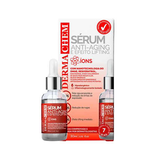 Sérum Anti Aging e Efeito Lifting 30ml DermaChem Make Lovely