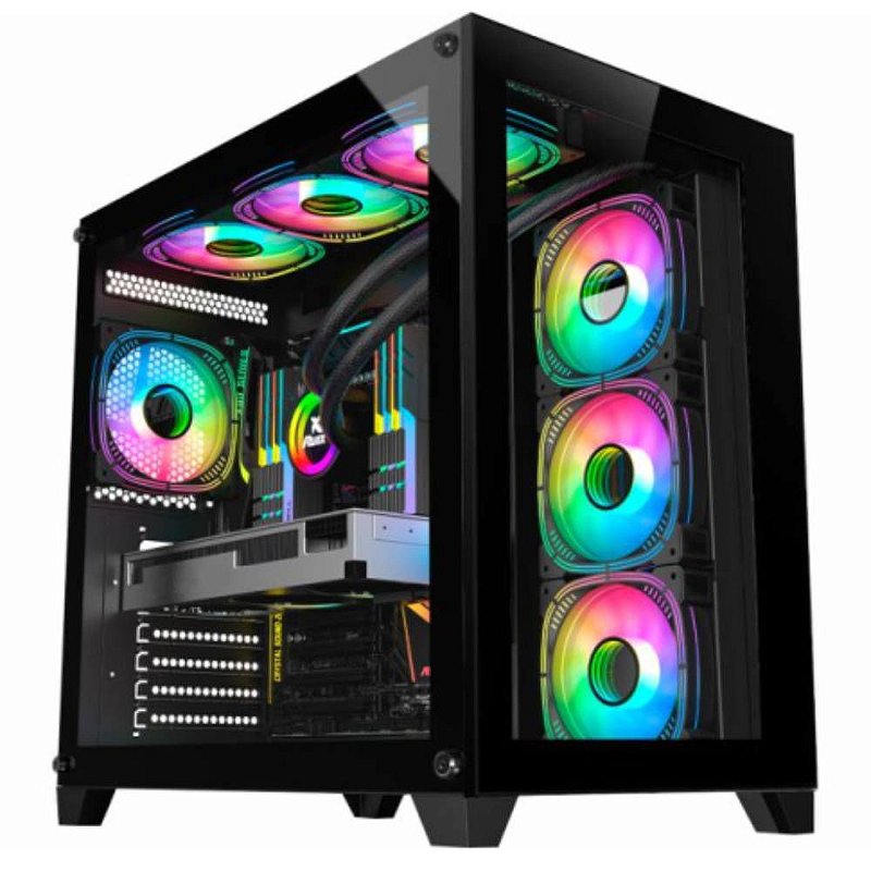 Gabinete Gamer Aqu Rio Space Atx Ps R Sem Fans Kmex Allface