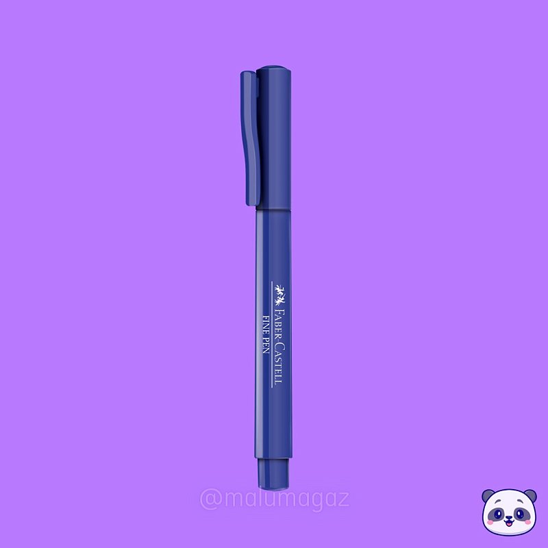 Caneta FABER CASTELL Hidrográfica Fine Pen 0 4mm Azul Maga Malu