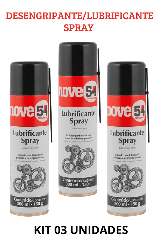 Kit Desengripante Lubrificante Spray Ml Evoklin