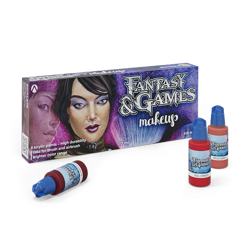 Conjunto Tintas Acrílicas Fantasy MAKEUP Scale75 Box x8 17ml