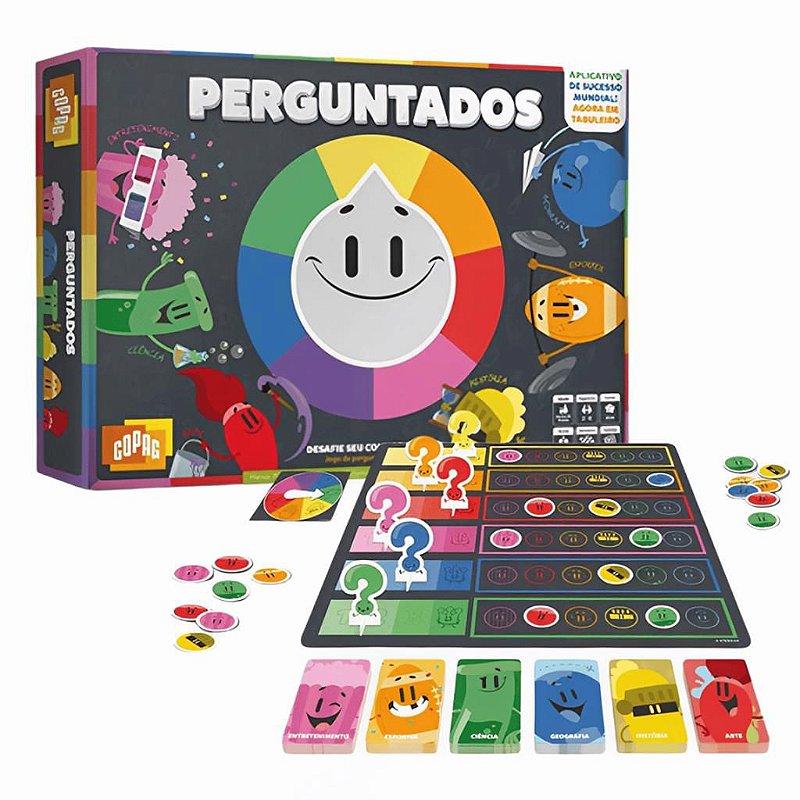 Jogo De Tabuleiro Perguntados Jogo De Perguntas E Respostas