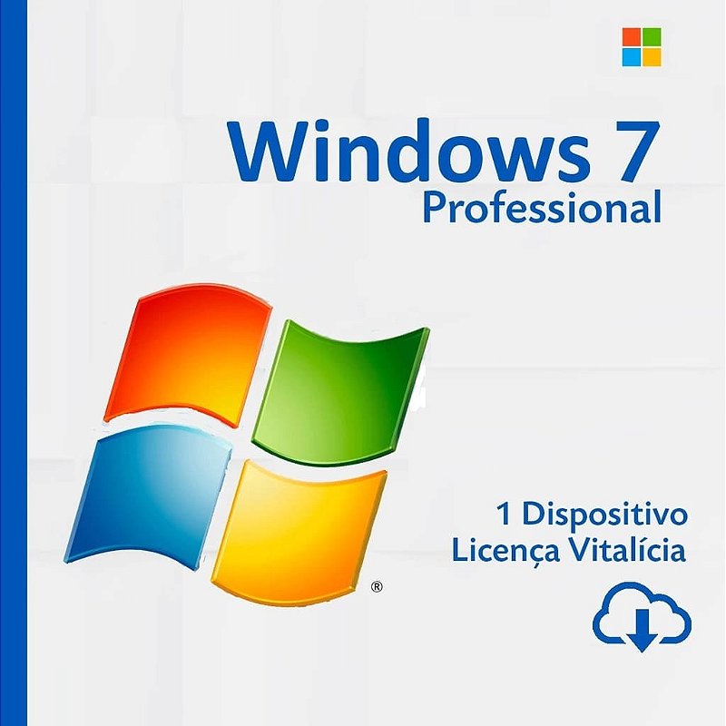 Licença chave key Windows 7 Pro Original Microsoft Licenças Originais