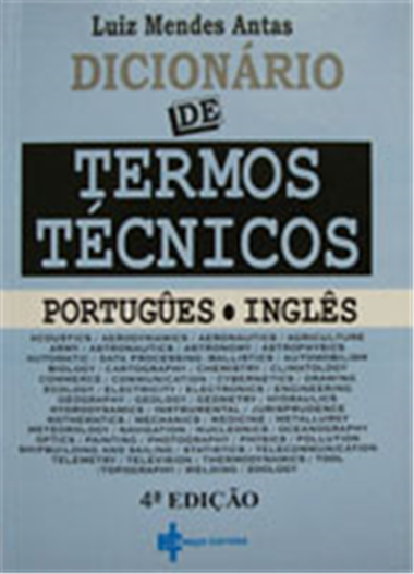 Dicion Rio De Termos T Cnicos Portugu S Ingl S Tra O Editora