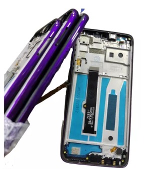 Combo Display Tela Frontal Moto G Play E One Macro Aro Roxo Mdn