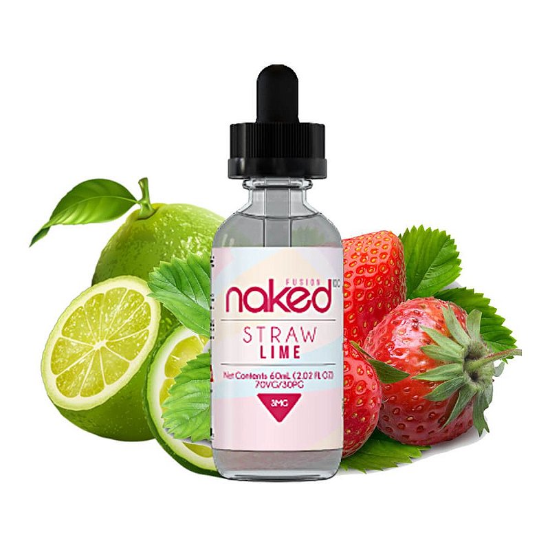 Juice Naked Straw Lime Ml Mg VapeLandBR Vape Juice Mods Smok Vaporesso Wismec